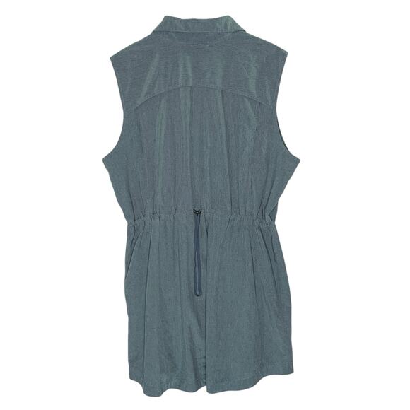 Duluth 1X Women's Plus Sol Survivor Sun Protection Tunic Vest Dusty Blue - Picture 2 of 11